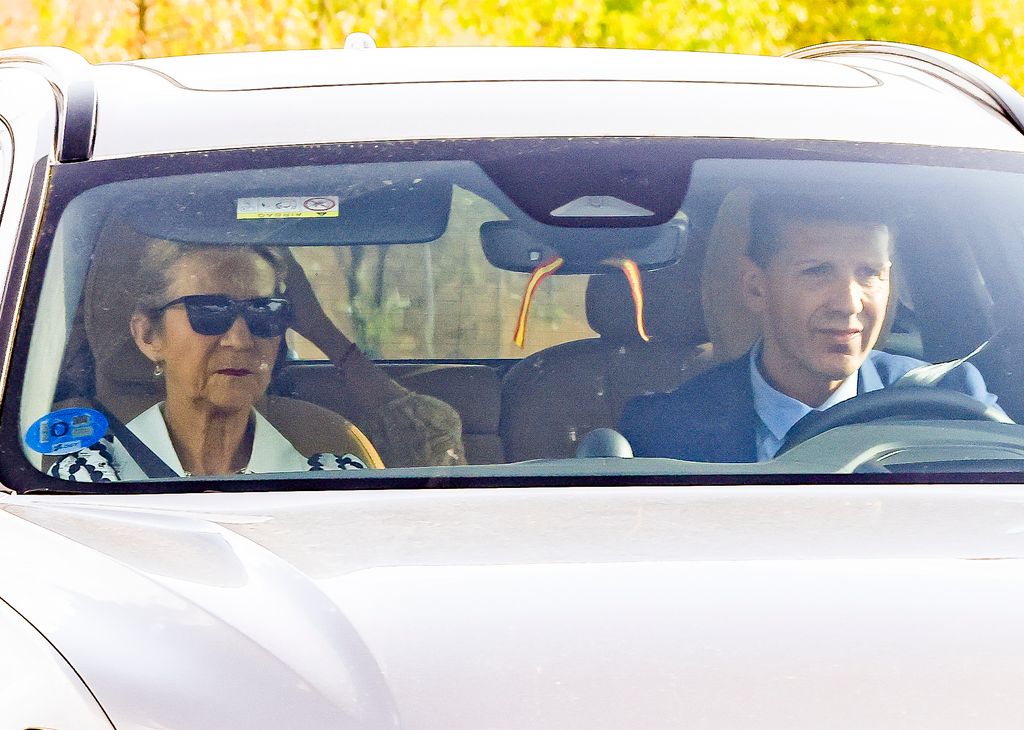 La infanta Elena llega a la boda de Victoria López-Quesada