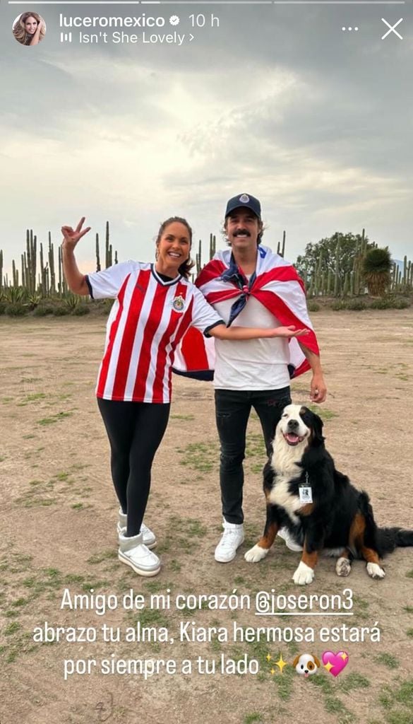 Lucero conoció a Kiara durante las grabaciones de 'El gallo de oro', donde compartió créditos con José Ron.