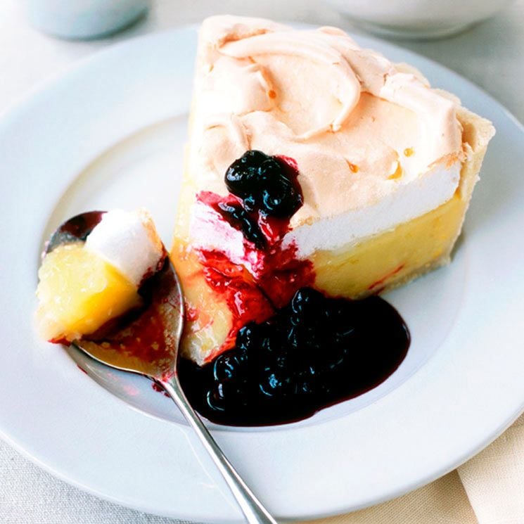 Tarta de limón y merengue