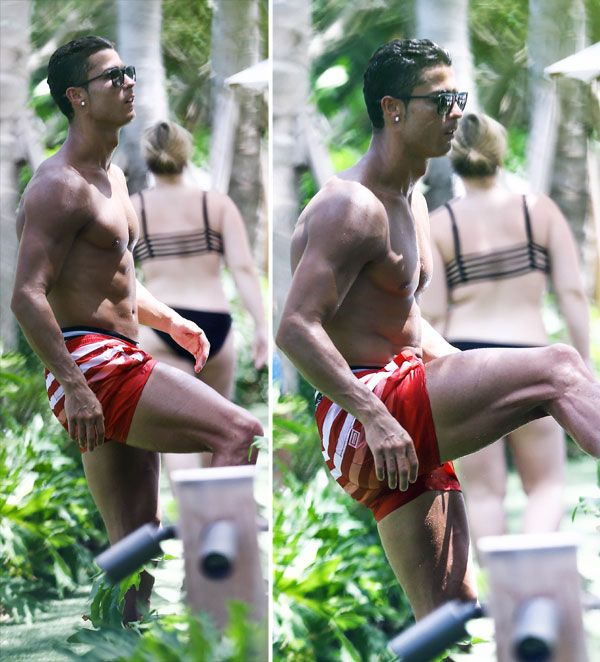 Cristiano Ronaldo no descuida su forma ni durante sus vacaciones
