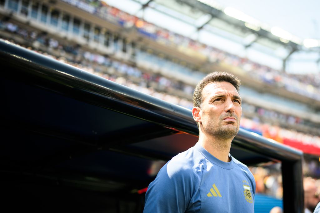 Scaloni, durante la final del Mundial entre España y Argentina