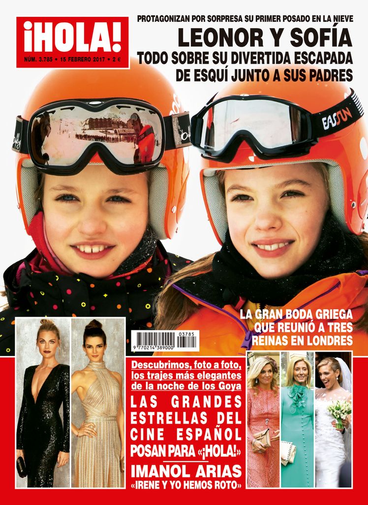 La princesa Leonor y la infanta Sofía juntas en la nieve