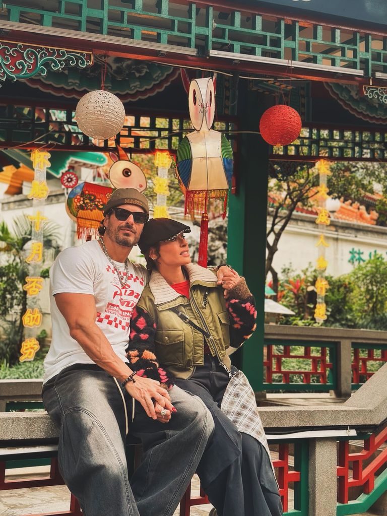 Galilea Montijo y su novio en Hong Kong