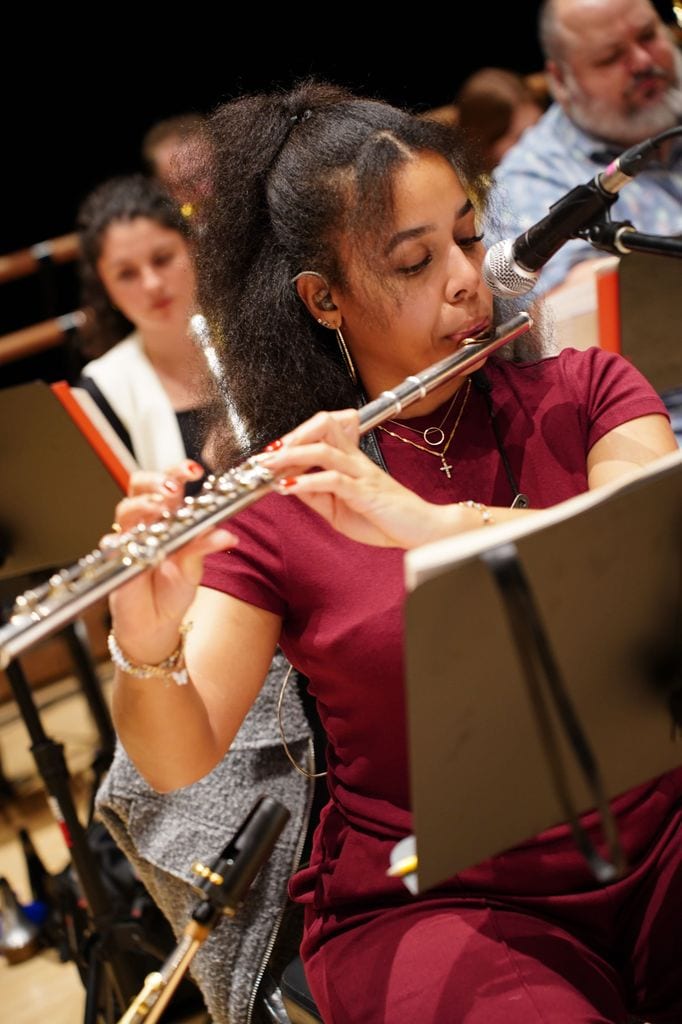 La flautista Gabrielle Garo.