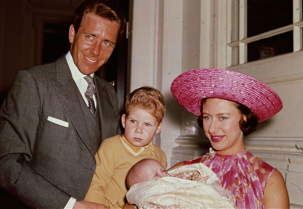 La princesa Margarita con Lord Snowdon y sus dos hijos