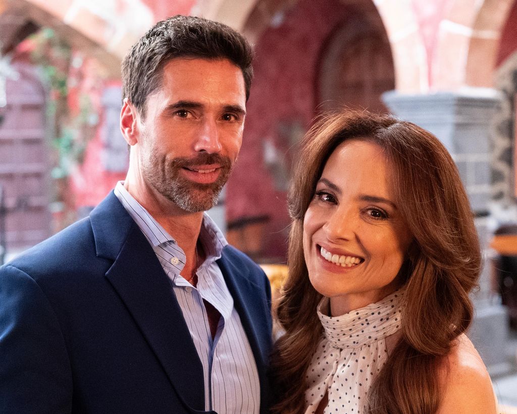 Matías Novoa con su coprotagonista Marisol del Olmo.