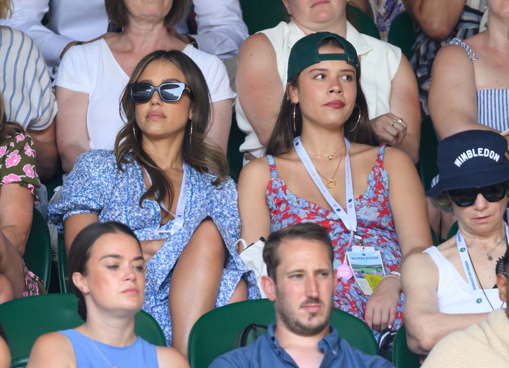 Jessica Alba y Honor Warren en el primer día de Wimbledon Tennis Championships