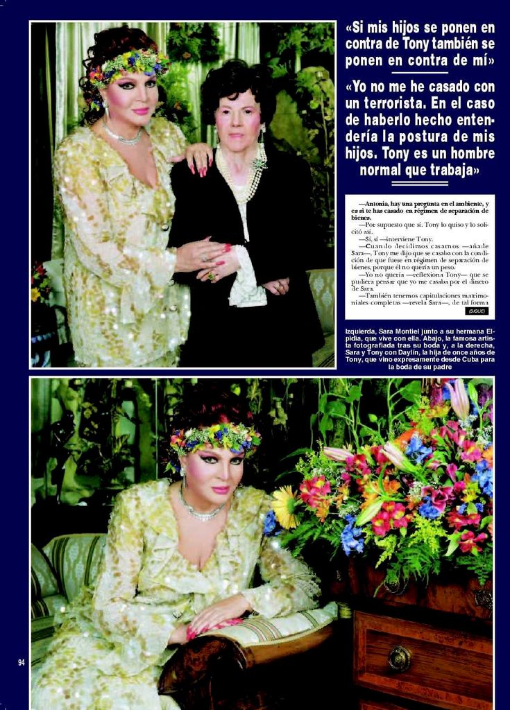Boda Sara Montiel