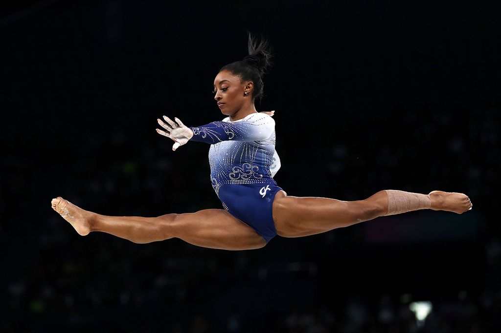Simone Biles en los pasados Juegos Olímpicos de París