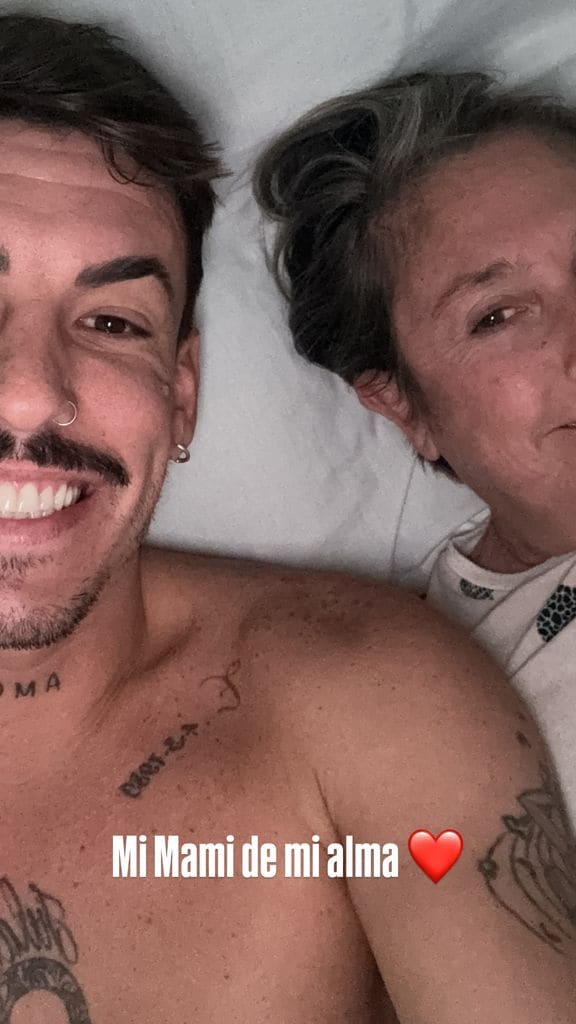 Luitingo con su madre