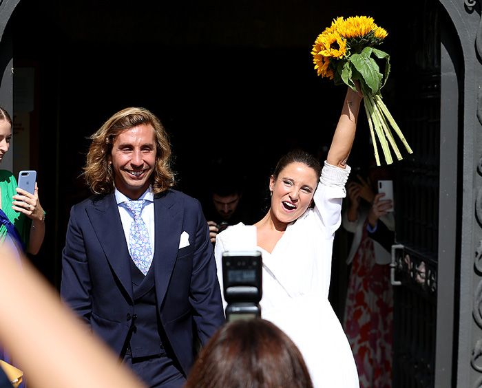 Marta Pombo y Luis Giménez el día de su boda en 2019