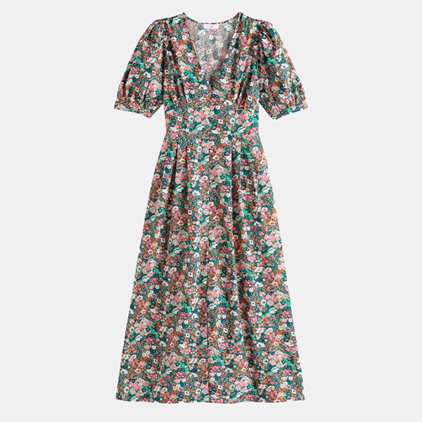 vestido mujer algodon flores