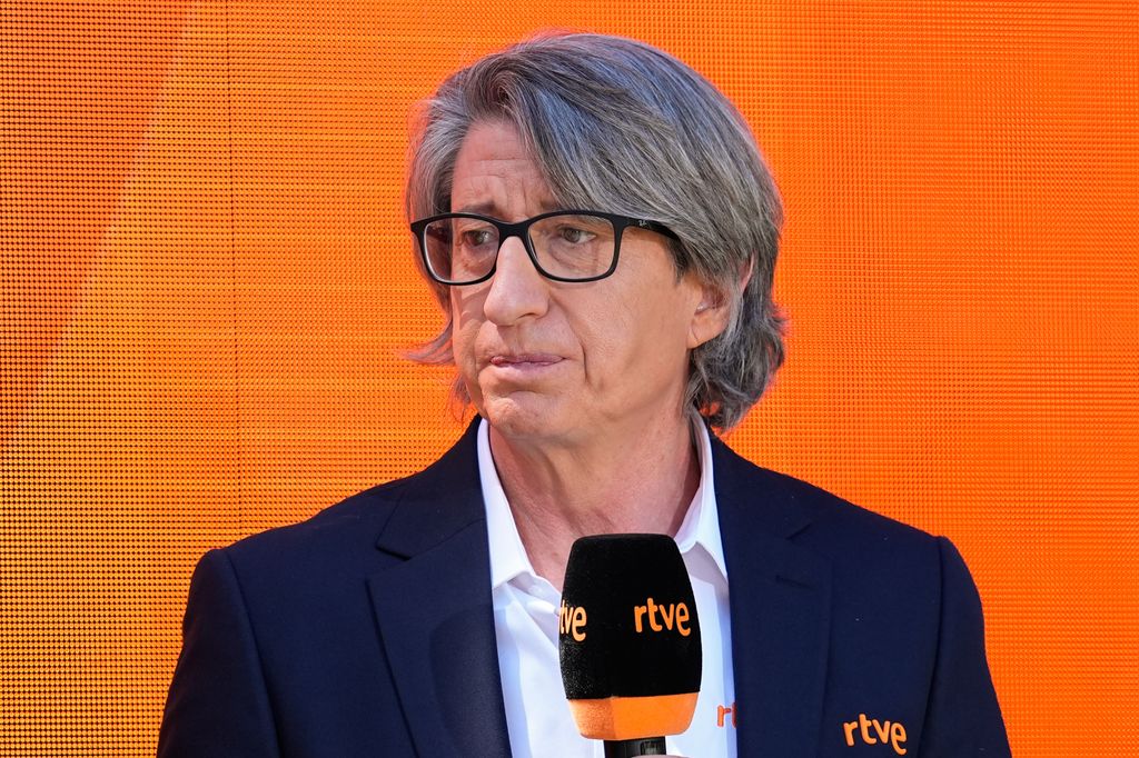 Juan Carlos Rivero durante la presentación de la cobertura especial de RTVE que se hará para el Mundial 2026