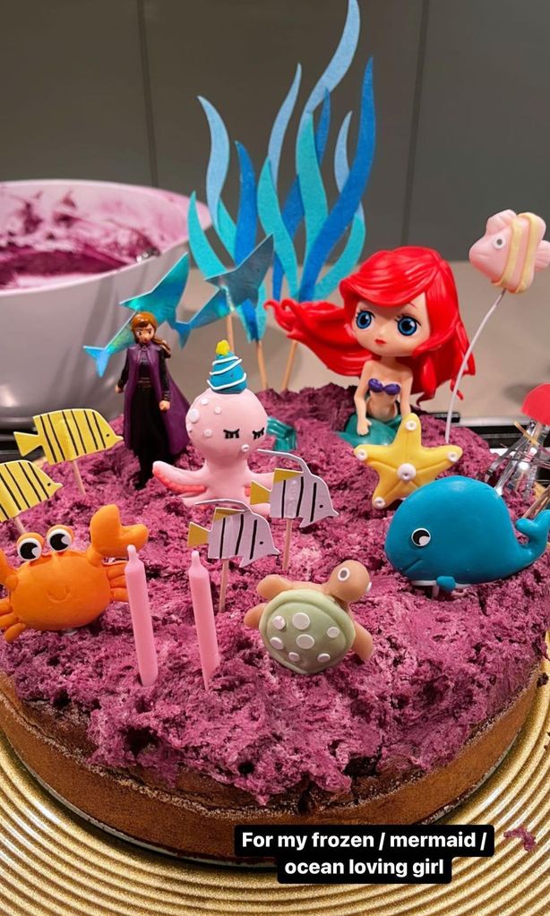un pastel de princesas