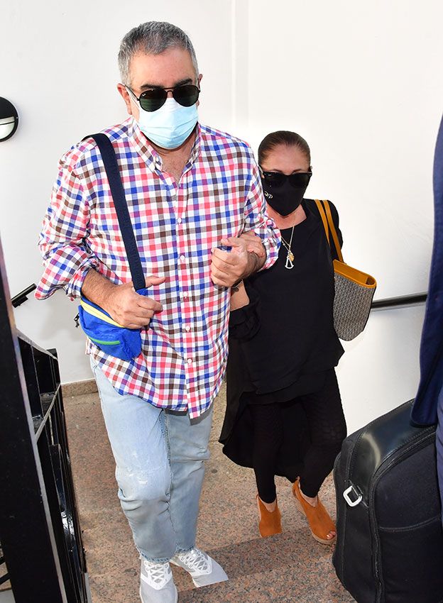 Isabel Pantoja y su hermano Agustín