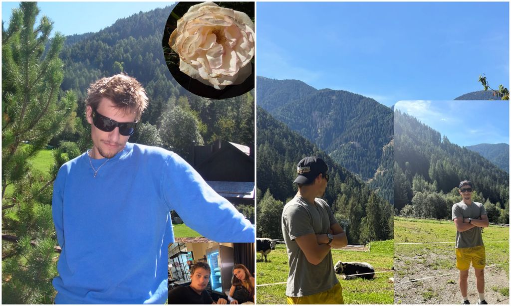 Jake también compartió algunas fotos de sus vacaciones con Millie.
