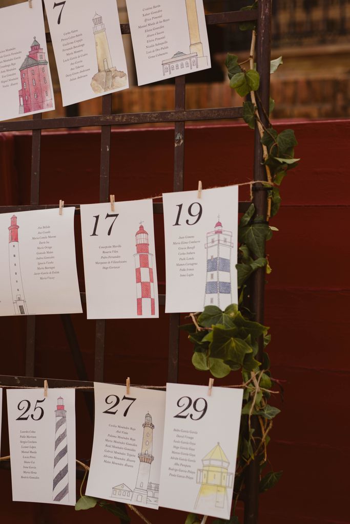 Seating plan de boda