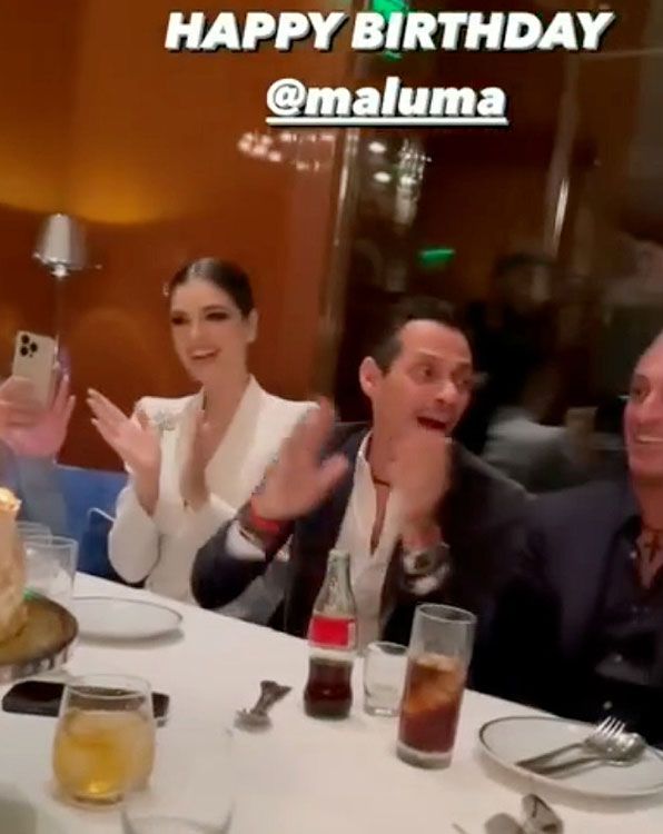 Marc Anthony y Nadia Ferreira celebran el cumpleaños de Maluma