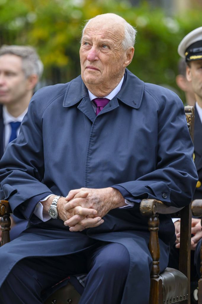 El rey Harald de Noruega