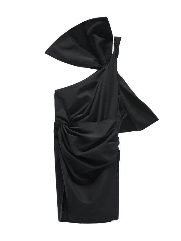 zara vestido negro