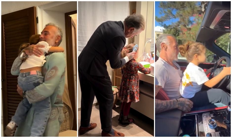 Gianluca Vacchi en algunos de sus mejores momentos como papá.