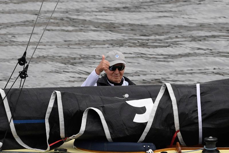 Rey Juan Carlos en las regatas