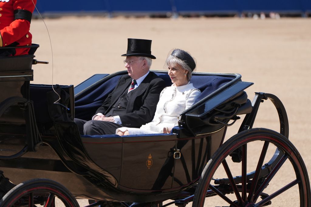Los duques de Gloucester en el Trooping the Colour 2025