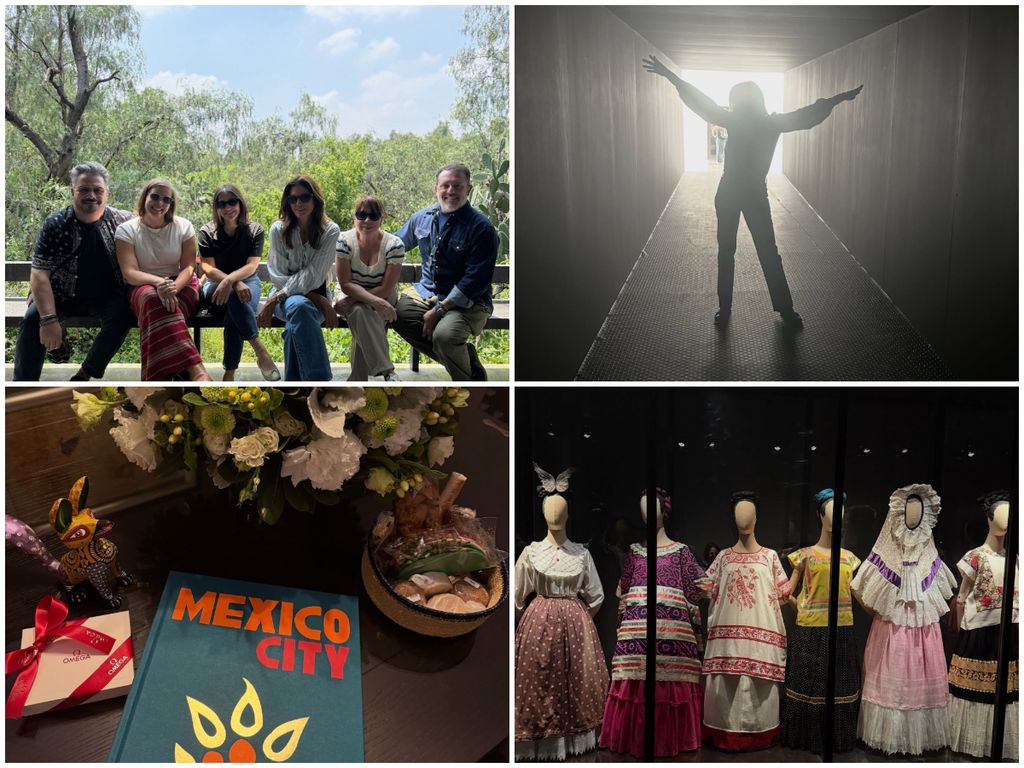 Postales compartidas por Cindy Crawford en su visita a México.
