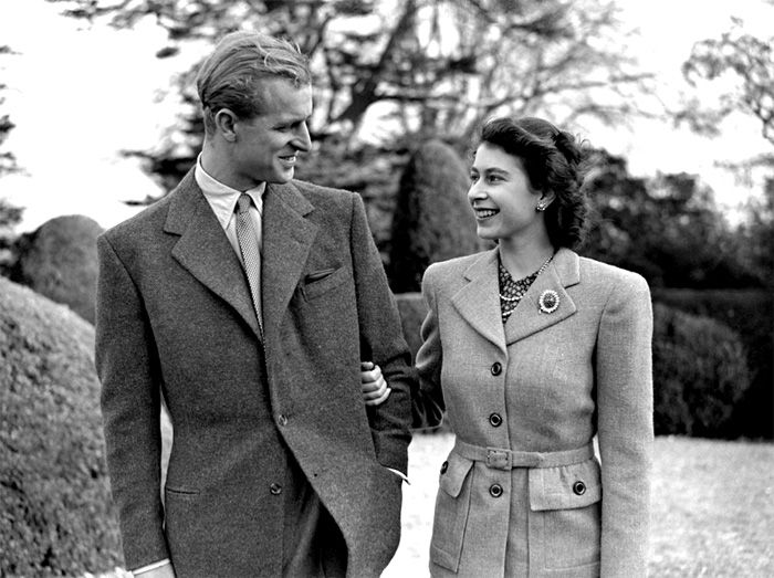 Isabel II y el duque de Edimburgo