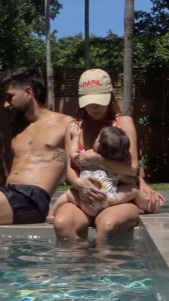 Camilo y Evaluna con su pequeña Índigo