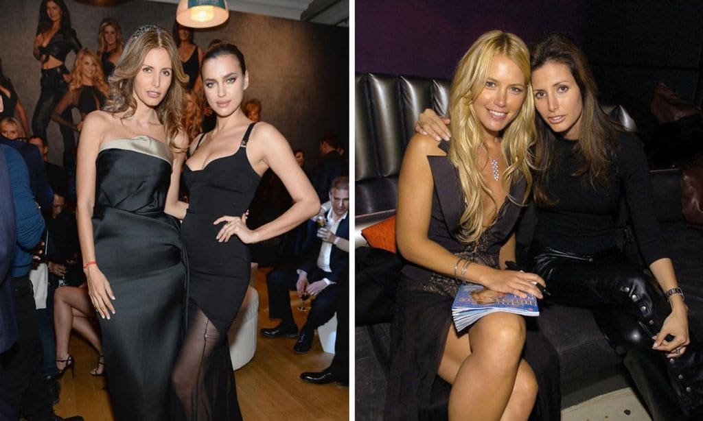 
A la izquierda, Elsa junto a Irina Shayk. A la derecha, con Valeria Mazza.
