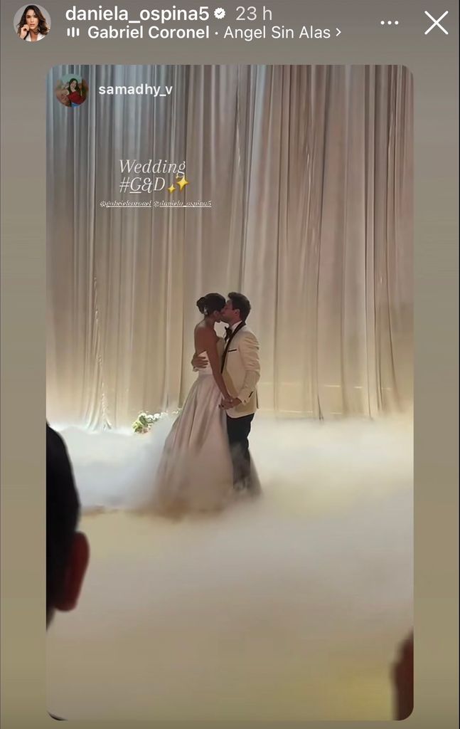 Para su primer baile de esposos, escogieron una canción de Ricardo Montaner.