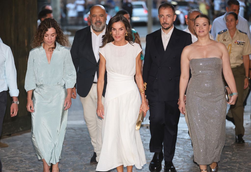 La Reina Letizia llega a la clausura de la Atlantida Mallorca Film Fest el 3 de agosto de 2025, en Palma de Mallorca