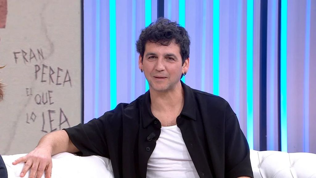 Fran Perea en el plató de Antena 3 para hablar de sus nuevos proyectos