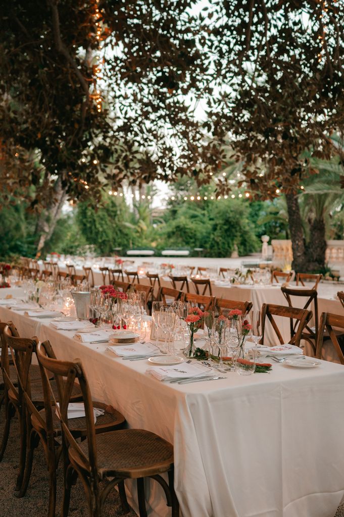 Decoración de mesas imperiales de boda