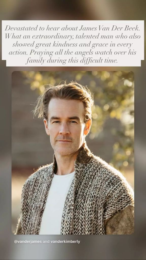 Con este sentido mensaje, Reese Witherspoon despidió a James Van Der Beek.