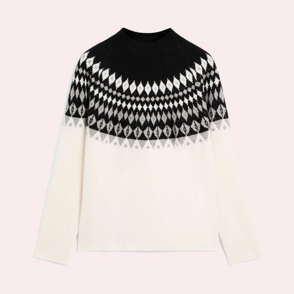 Jersey punto jacquard mezcla lana