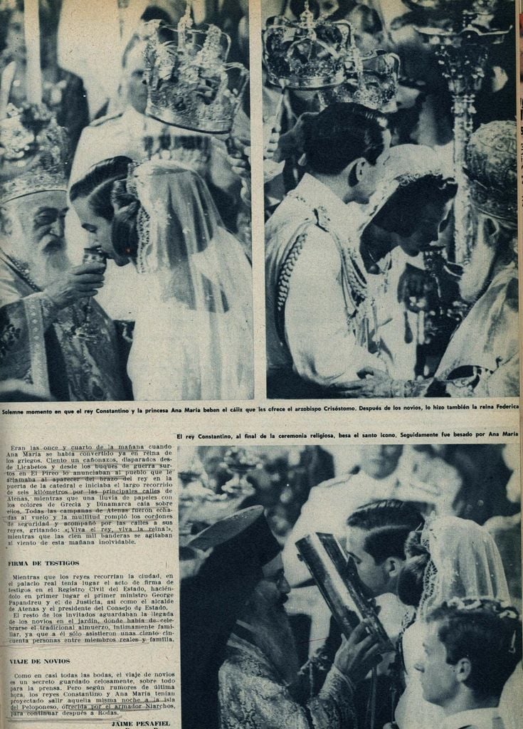 Boda Constantino de Grecia HOLA 1964