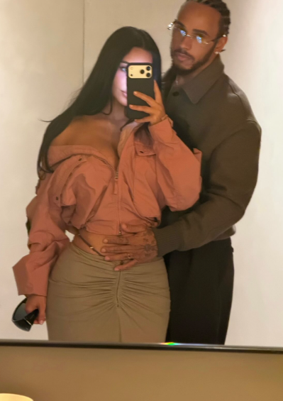 Kim Kardashian presume de romance junto a Lewis Hamilton en Instagram