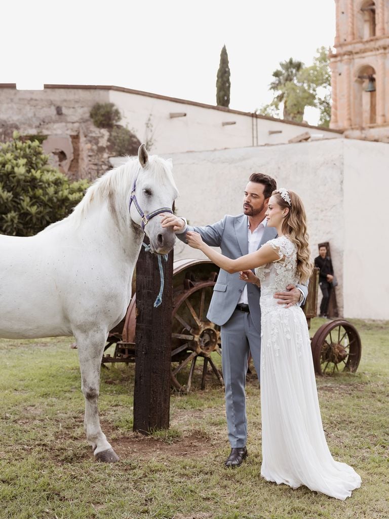 Mane de la Parra y su esposa, Ligia Uriarte