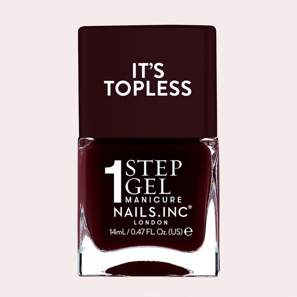 Nails Inc Topless Billie (burdeos) – Esmalte gel sin UV