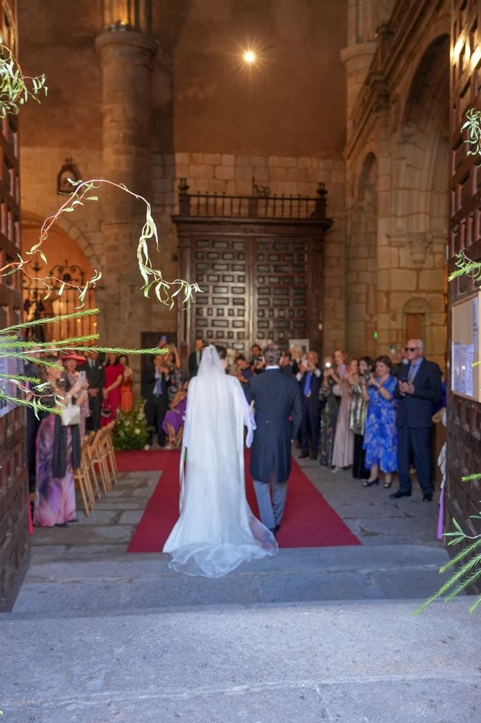 El interior de la iglesia de Santiago, en Cáceres