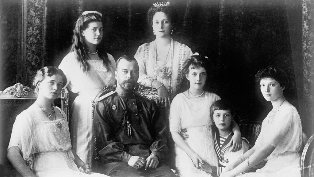 La familia del zar Nicolás II, último emperador de Rusia. 