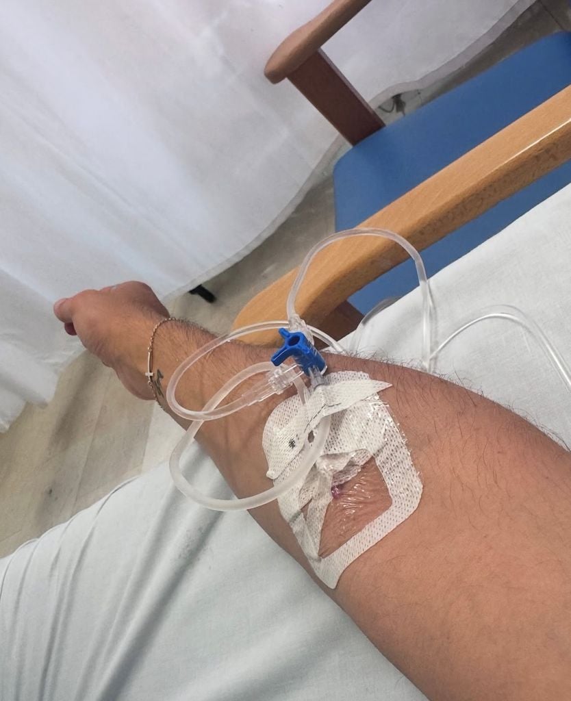 Kiko Hernández en el hospital