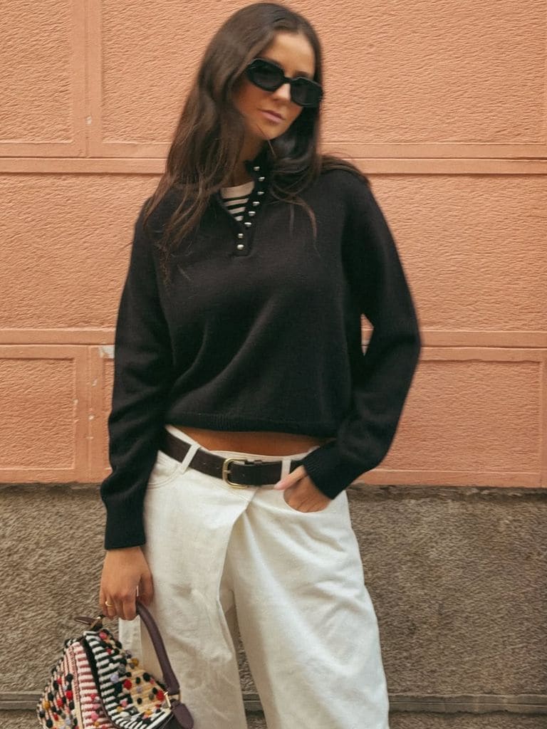 Victoria Federica con vaqueros blancos en Madrid