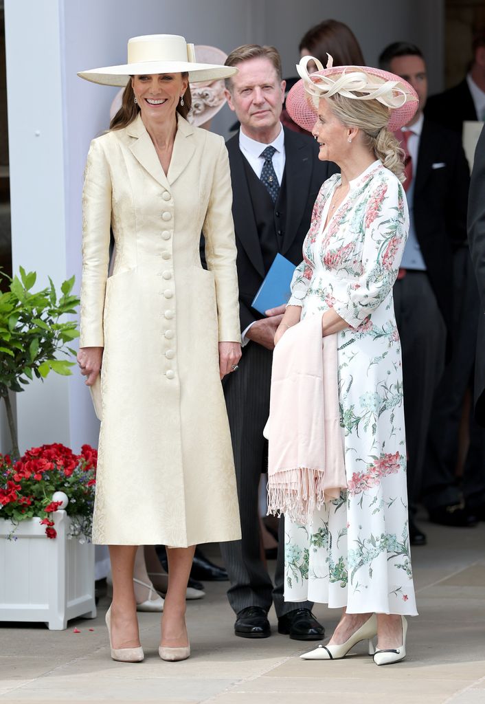 Kate Middleton y Sophie de Edimburgo en el desfile de la Orden de la Jarretera