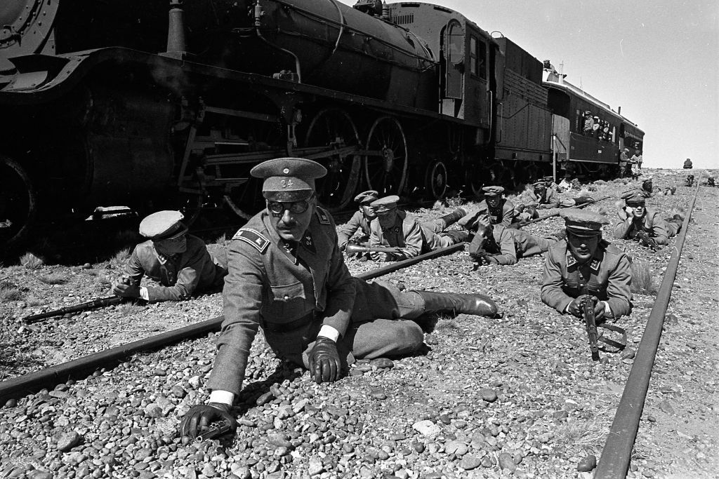 Héctor Alterio en una escena de la película 'La Patagonia Rebelde', Argentina, 1974