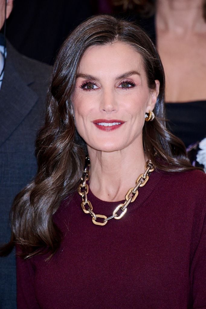 La reina Letizia con joyas maximalistas