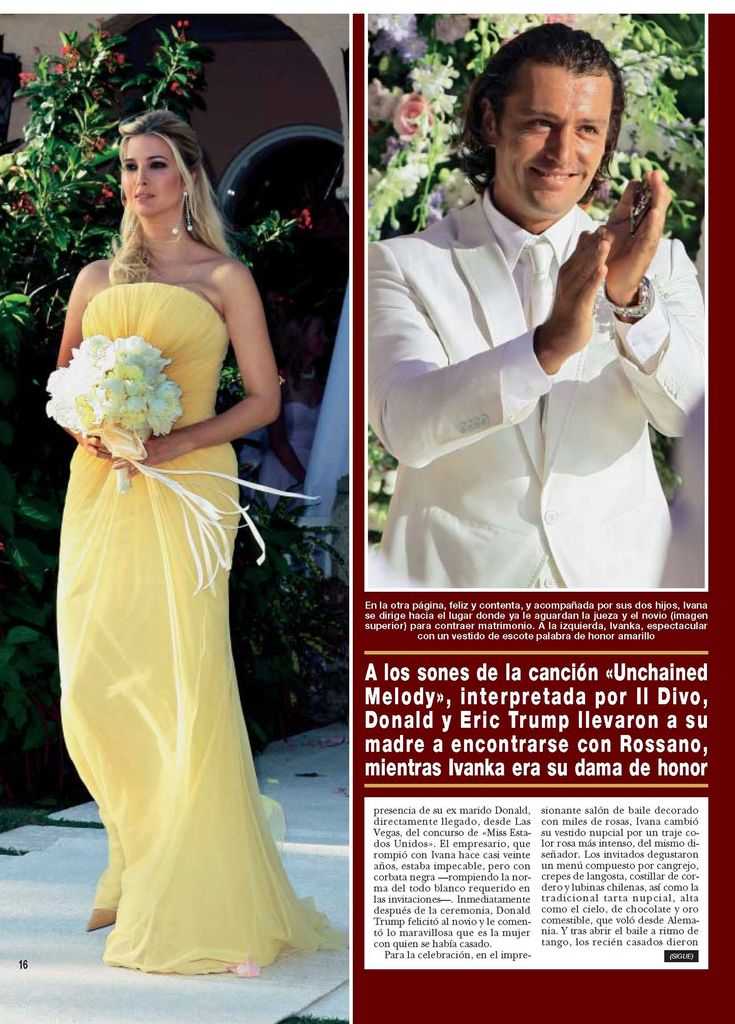 LA ESPECTACULAR BODA DE IVANA TRUMP CON ROSSANO RUBICONDI