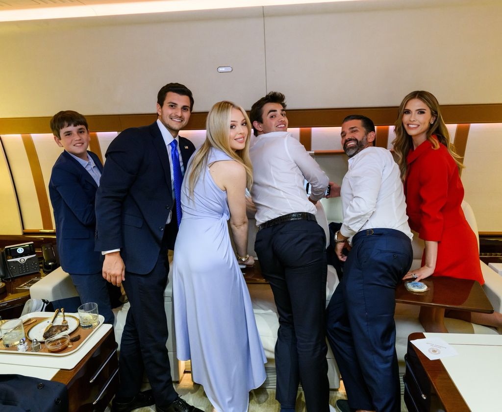 Parte de los Trump en el Air Force One, durante la celebración del Día de la Independencia